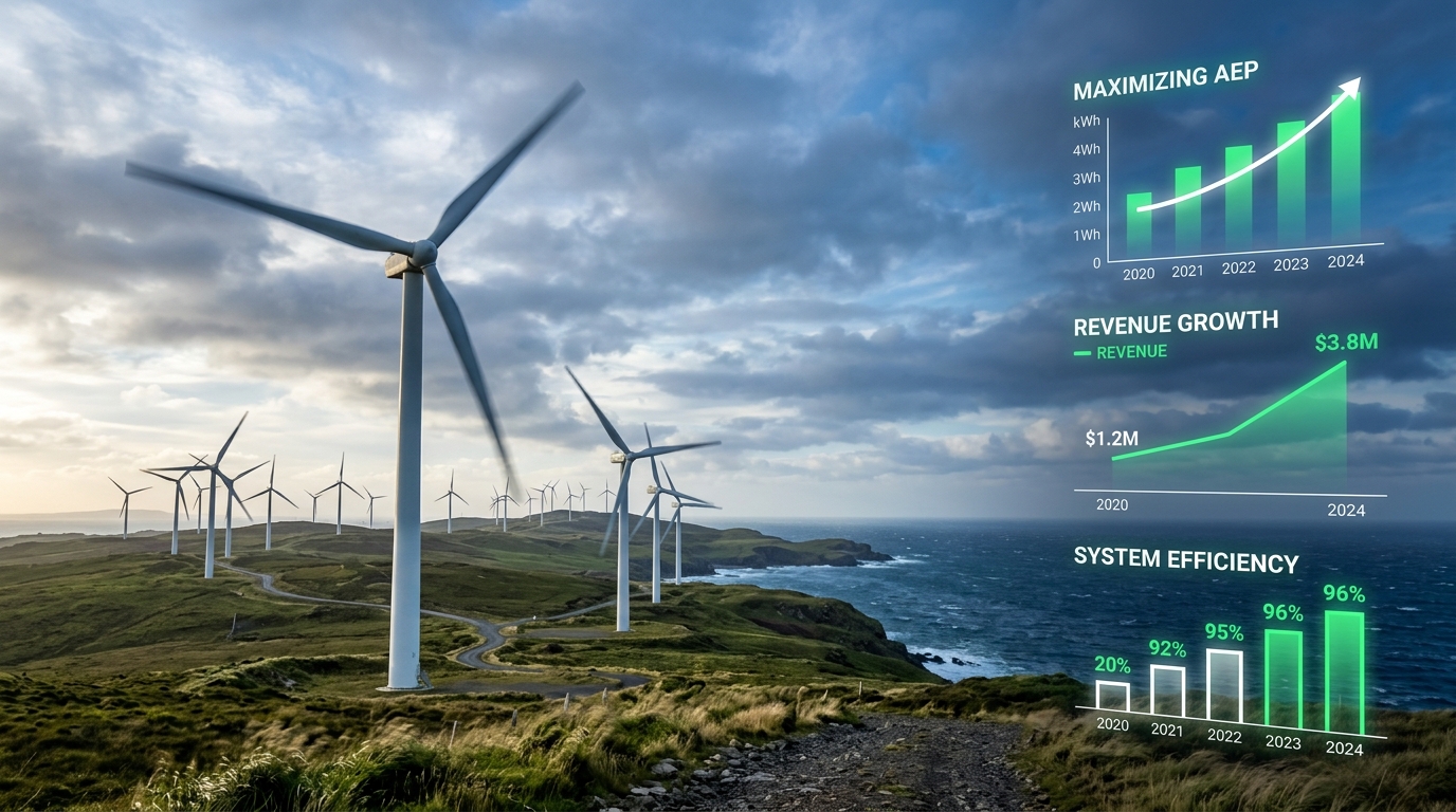 Maximizing Wind Farm AEP: The Direct Link Between Downtime Reduction and Revenue
